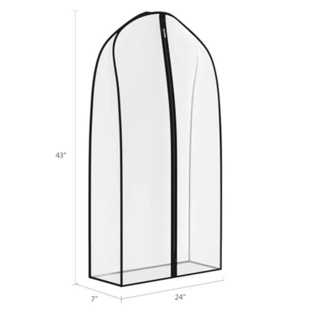 Breathable Garment Bags Leather Coat Suit Dress Hanging Closet Storage Set of 2